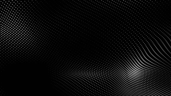 Dot Weiße Schwarze Welle Technologie Textur Hintergrund Abstraktes Digitales Konzept — Stockfoto