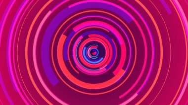 Pembe neon çizgileri teknolojisi yüksek teknoloji mavi arka plan. Soyut grafik dijital gelecek konsept tasarımı.