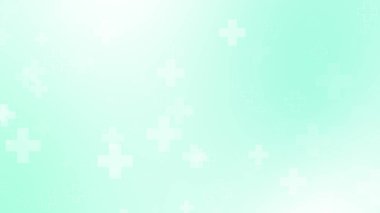 Tıbbi yeşil mavi haç desenli. Soyut sağlık teknolojisi ve bilim konsepti.