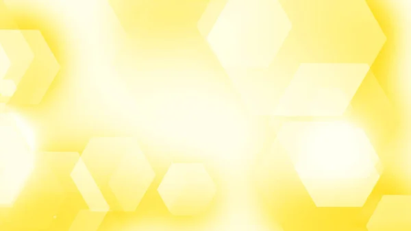 Hexágono Geométrico Amarillo Blanco Degradado Patrón Color Fondo Tecnología Diseño — Foto de Stock
