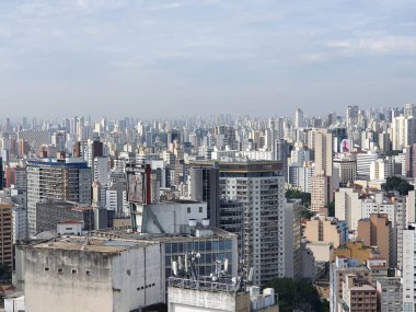 View on the skyline of Sao Paulo, Brasil near Praca da Republica