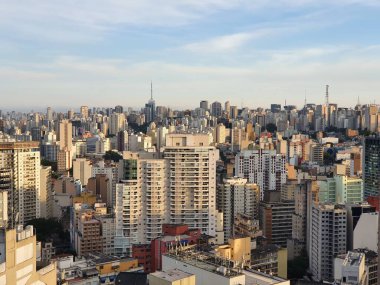 View on the skyline of Sao Paulo, Brasil near Praca da Republica