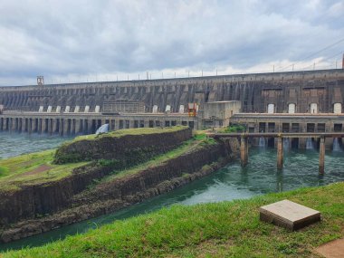 Itaipu hydroelectric dam at the border between Brazil and Paraguay