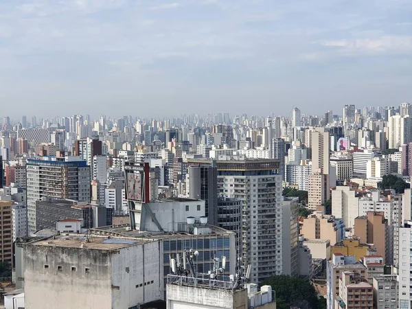 View Skyline Sao Paulo Brasil Praca Republica — Zdjęcie stockowe