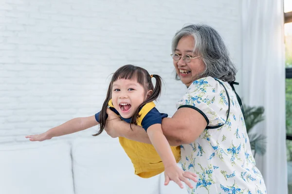 Blurred Soft Images Asian Family Year Old Asian Girl Having — Stock Photo, Image