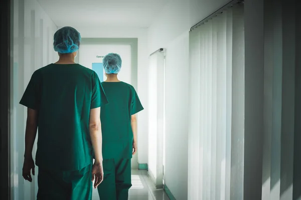 Blurred Soft Images Team Doctors Walking Operating Room Surgeon Health — Fotografia de Stock