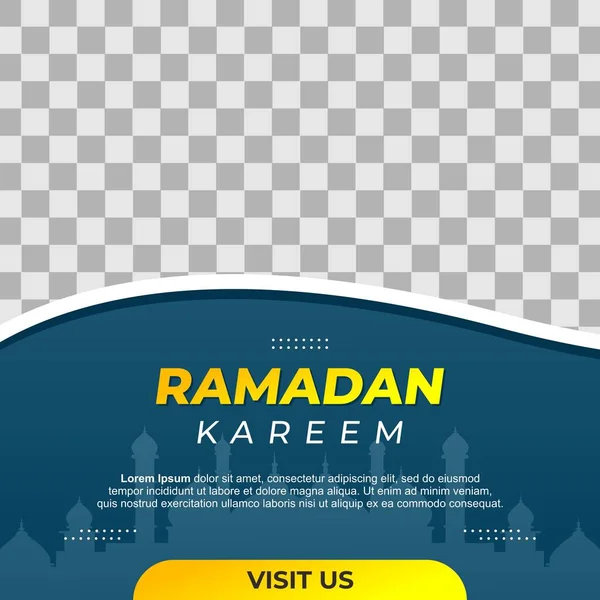 Ramadan Vendita Creativo Vettore Social Media Post Template Collection Ramadhan — Vettoriale Stock