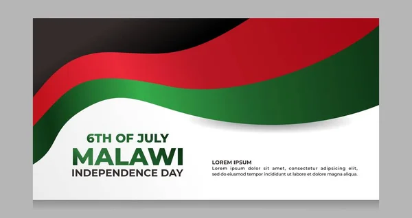 Malawi 'nin Bağımsızlık Günü' nüz kutlu olsun. Bağımsızlık Günü için Malavi bayrağı sallıyorsunuz. Kutlama kartı, bayrak ya da Malavi 'nin bağımsızlık günü posteri.