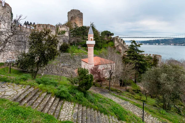 Rumeli Fortress Bosporus Istanbul Turkey March 2021 Istanbul Turkey — Stock Photo, Image