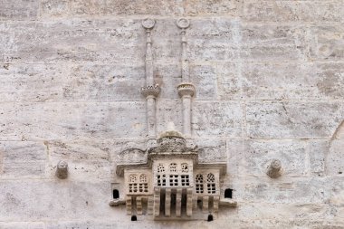 Bird houses built for small birds such as chakra and sparrow during the Ottoman period, 4 February 2018, istanbul, Turkey