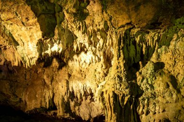 Fakilli Cave, located in Duzce, Turkey, offers a wonderful view with natural formations, stalactites and stalagmites.