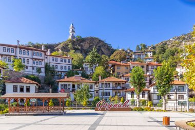 Geleneksel evleri Bolu, Türkiye 'nin tarihi Goynuk ilçesi.