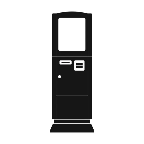 Terminal Vektor icon.Black Vektor icon isoliert auf weißem Hintergrund Terminal. — Stockvektor
