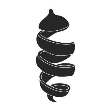 Limon vektör simgesi. Siyah vektör simgesi beyaz arkaplan limonunda izole edildi.