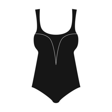 İç çamaşırı vektör simgesi. Siyah vektör simgesi beyaz arka plan iç çamaşırında izole edildi.