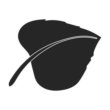 Ayçiçeği vektör simgesi. Siyah vektör simgesi beyaz arkaplan ayçiçeğinde izole edildi.