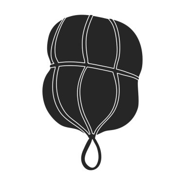 Sosis vektör simgesi. Siyah vektör simgesi beyaz arkaplan sosisinde izole edildi.