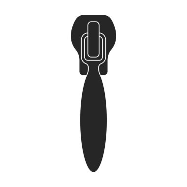 Kaydırma vektörü simgesi. Siyah vektör simgesi beyaz arkaplan kaydırıcılarında izole edildi.