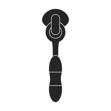 Kaydırma vektörü simgesi. Siyah vektör simgesi beyaz arkaplan kaydırıcılarında izole edildi.