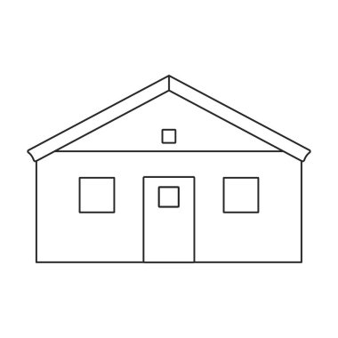 Çadır vektör simgesi. Taslak vektör simgesi beyaz arkaplan çadırında izole edildi.