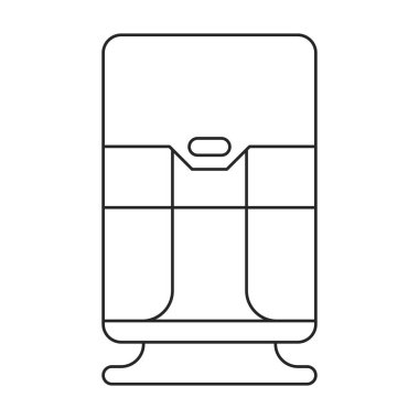 Nemlendirici vektör simgesi. Taslak vektör simgesi beyaz arkaplan nemlendiricisinde izole edildi.
