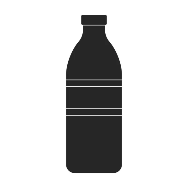 Ikona vektoru mléka. Černá vektorová ikona izolované na bílém pozadí mléka. — Stockový vektor