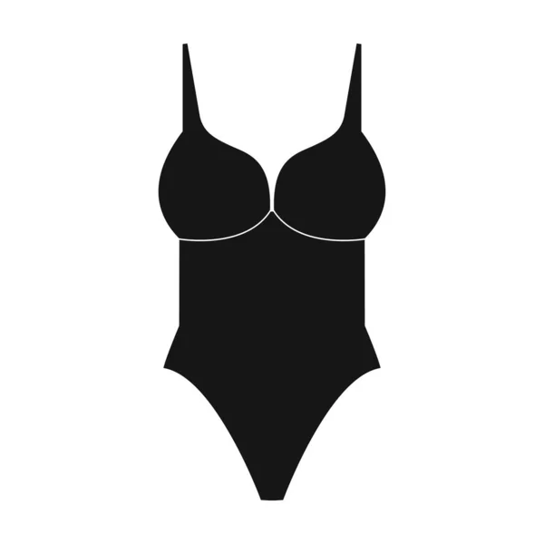 Unterwäsche Vektor icon.Black Vektor Symbol isoliert auf weißem Hintergrund Unterwäsche. — Stockvektor