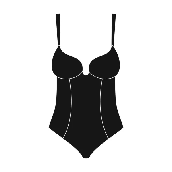 Underwear vector icon.Black vector icon isolated on white background underwear. — Stock Vector