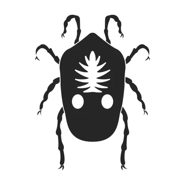 Parasites vector icon.Black vector icon isolated on white background parasites. — Stock Vector