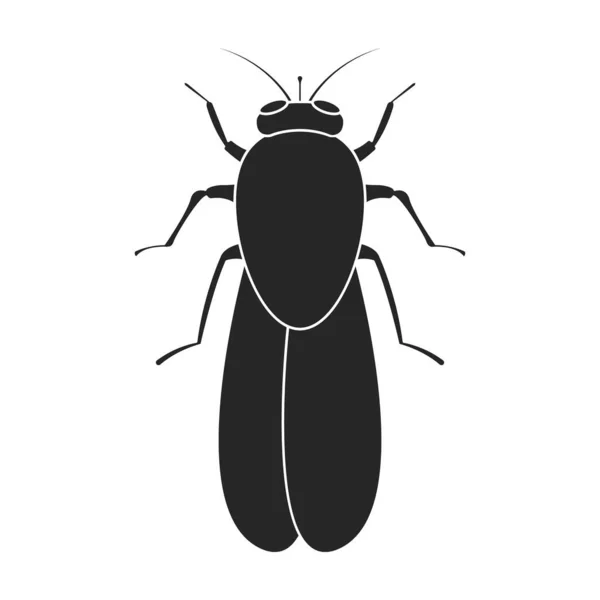 Parasieten vector icon.Black vector pictogram geïsoleerd op witte achtergrond parasieten. — Stockvector