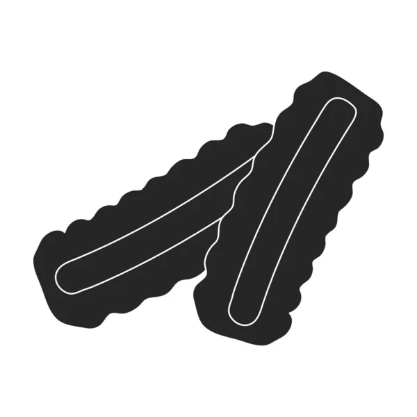 Pasta italienischer schwarzer vektor icon.Black vektor illustration pasta und spaghetti,. Isolierte Illustration des italienischen Lebensmittelsymbols auf weißem Hintergrund. — Stockvektor