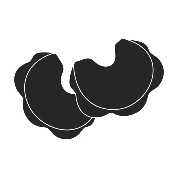 Macarrão de vetor preto italiano icon.Black ilustração vetorial pasta e espaguete,. Ilustração isolada do ícone de comida italiana no fundo branco. —  Vetores de Stock