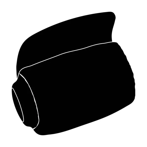 Icona vettoriale nera isolata su sfondo bianco cioccolato . — Vettoriale Stock