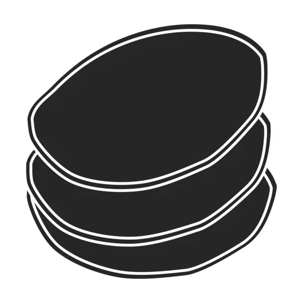 Ícone vetor salsicha icon.Black vetor isolado em salsicha de fundo branco. —  Vetores de Stock