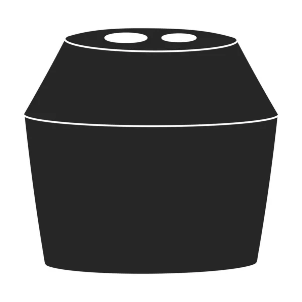 Ícone vetorial Sharpener icon.Black vetor isolado no apontador de fundo branco. —  Vetores de Stock