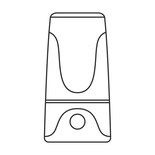 Icône vectorielle humidificateur. Icône vectorielle contour isolé sur fond blanc humidificateur. — Image vectorielle