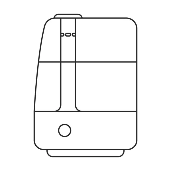 Luftbefeuchter-Vektorsymbol. Umrissvektorsymbol isoliert auf weißem Hintergrund Luftbefeuchter. — Stockvektor
