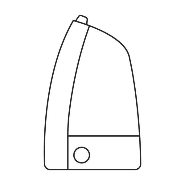 Luftbefeuchter-Vektorsymbol. Umrissvektorsymbol isoliert auf weißem Hintergrund Luftbefeuchter. — Stockvektor