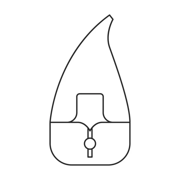 Luftbefeuchter-Vektorsymbol. Umrissvektorsymbol isoliert auf weißem Hintergrund Luftbefeuchter. — Stockvektor