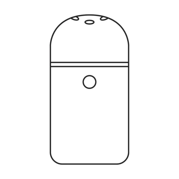 Humidifier vector icon.Outline vector icon 은 흰색 배경 humidifier 에 분리 됨. — 스톡 벡터