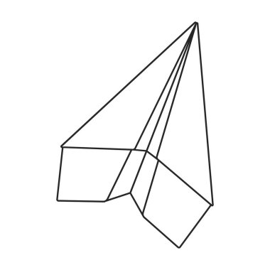 Origami vektör simgesi. Beyaz arkaplan origamisinde izole edilmiş ana vektör simgesi.