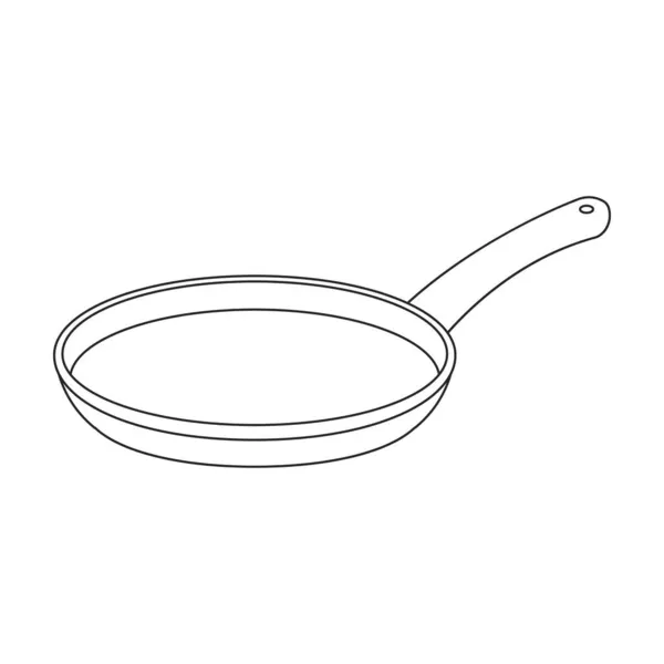 Icône vectorielle Pan. Icône vectorielle contour isolé sur fond blanc pan. — Image vectorielle