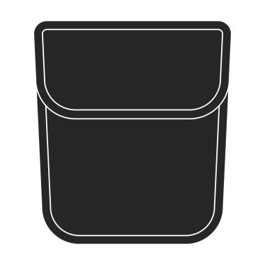 Cep vektörü simgesi. Siyah vektör simgesi beyaz arka planda izole edildi.