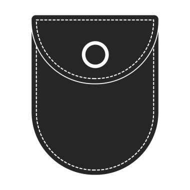 Cep vektörü simgesi. Siyah vektör simgesi beyaz arka planda izole edildi.