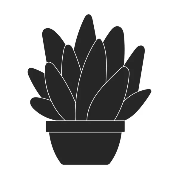 Черная иконка кактусов. Векторная иллюстрация кактуса на белом фоне. Изолированный чёрный кактус иллюстрации. — стоковый вектор