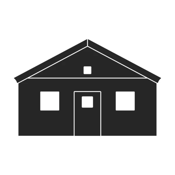 Icono del vector de la tienda de campaña icon.Black aislado en la tienda de fondo blanco. — Vector de stock