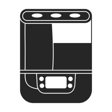 Nemlendirici vektör simgesi. Siyah vektör simgesi beyaz arkaplan nemlendiricisinde izole edildi.