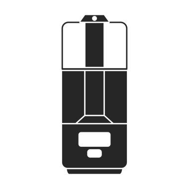 Nemlendirici vektör simgesi. Siyah vektör simgesi beyaz arkaplan nemlendiricisinde izole edildi.
