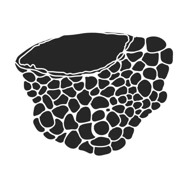 Trüffelvektorsymbol. Schwarzes Vektorsymbol isoliert auf weißem Hintergrund Trüffel. — Stockvektor