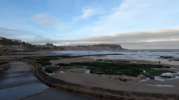 Cabecera Playa Marea Baja — Vídeos de Stock